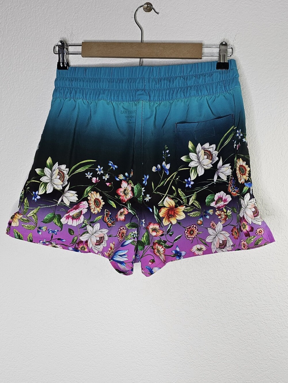 Johnny Was Ombre Garden high-waist board shorts Medium - Picture 3 of 5